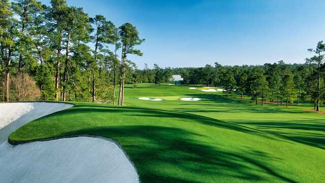 A view of hole #2 at Augusta National Golf Club.