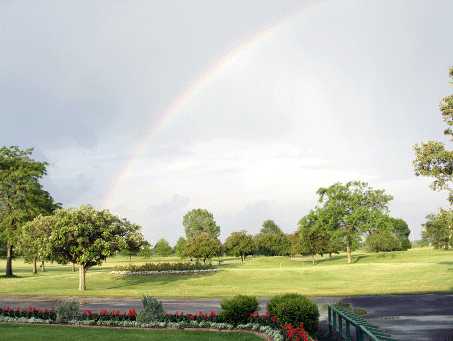 A rainbow view from Deer Creek Golf Club