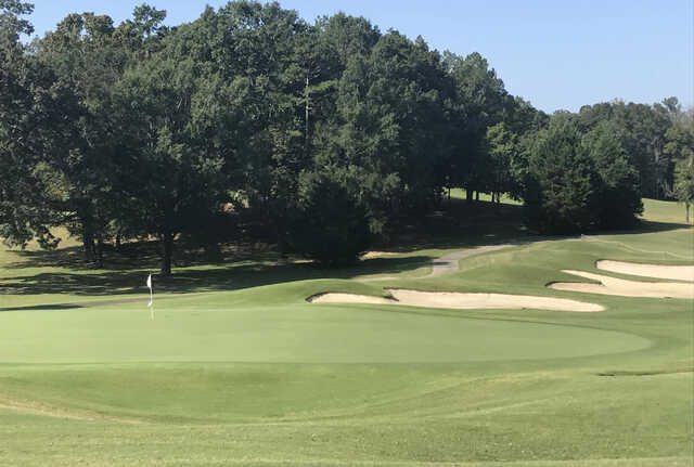 A view of a hole at Fields Ferry Golf Club.