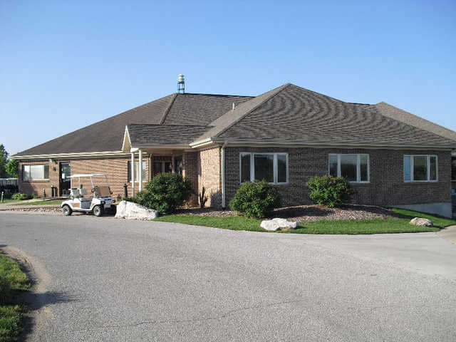 A view of the clubhouse at Annbriar Golf Course
