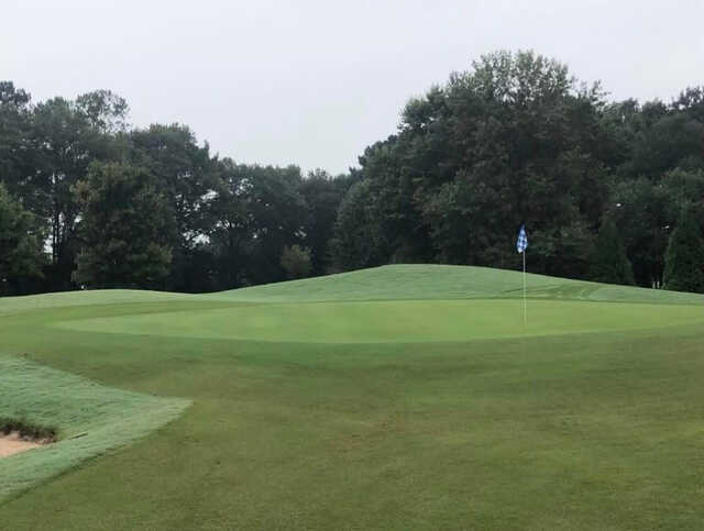 A view of a green at Hickory Hills Golf Course.