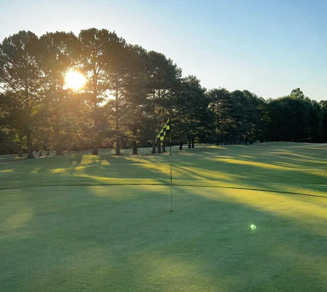 A view of a hole at Hickory Hills Golf Course.