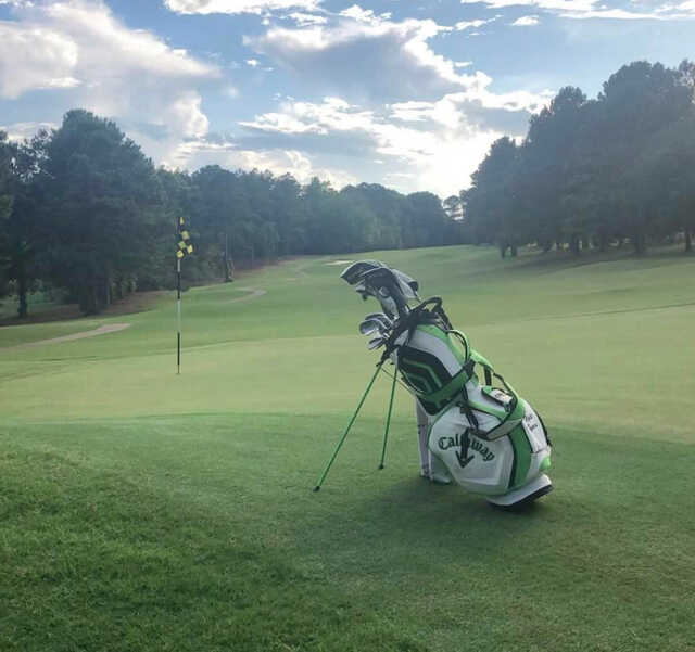 A view of a green at Hickory Hills Golf Course.