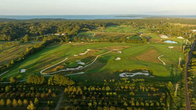 Aerial view from Amagansett Golf Club