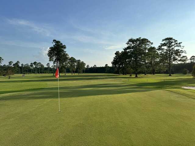 A view of a green at Ocilla Country Club.