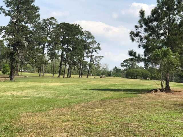A view of a tee at Pinecrest Country Club.