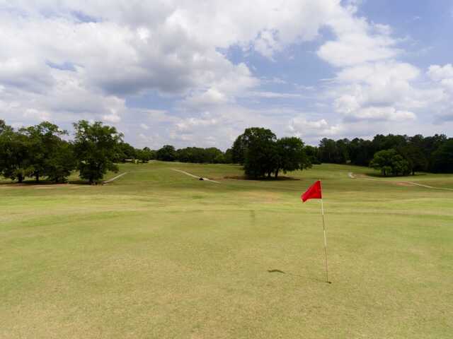 A view of a hole at Prospect Valley Golf Club.