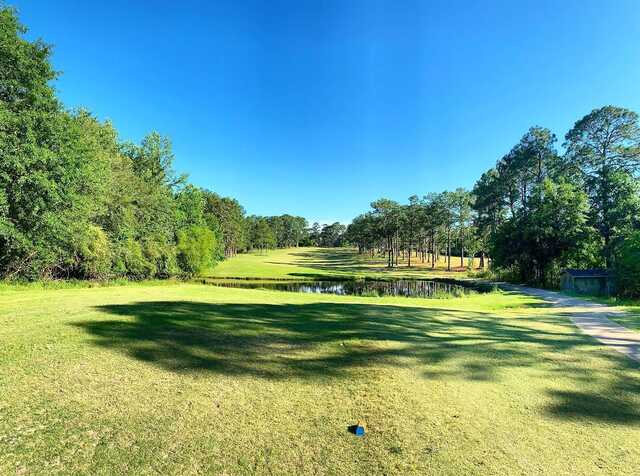A view from a tee at PineKnoll Golf Club.