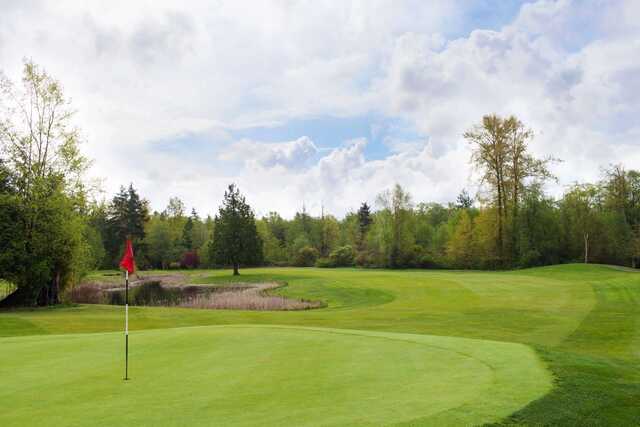 A view of a hole at Trion Golf Course.