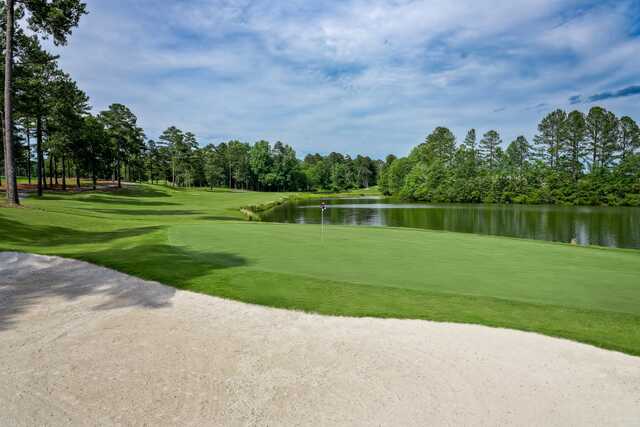 A view of the 9th hole at Mountain Course from Mirror Lake Golf Club.