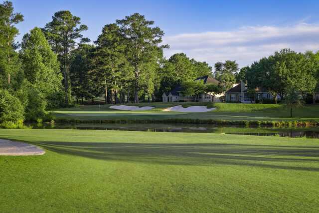 A view of the 10th hole at Lake Course from Mirror Lake Golf Club.