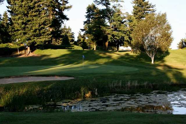 A view of of the 12th hole at Allenmore Golf Course