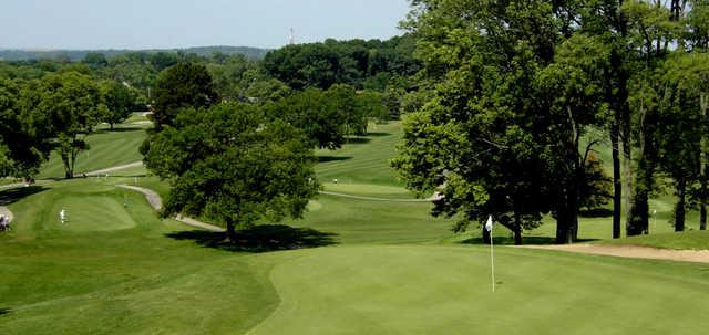 A view of a green at Community Golf Course