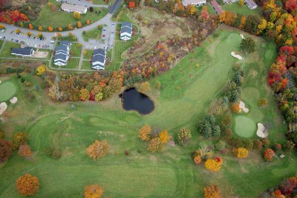 Aerial view from Hickory Ridge Golf Club