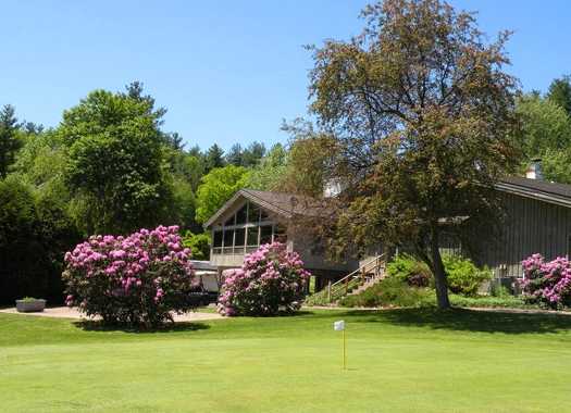 A view of the clubhouse at Shaker Farms Country Club
