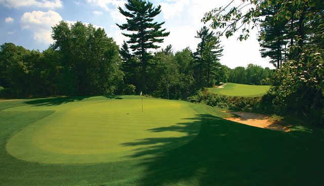 A view of hole #16 at Bull at Pinehurst Farms