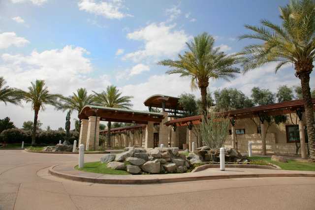 A view of the clubhouse at Ocotillo Golf Course