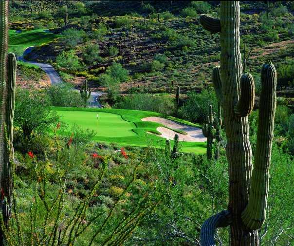 A view of the 15th hole at Eagle Mountain Golf Club
