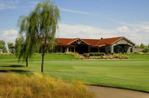 A view of the clubhouse at Southern Dunes Golf Club