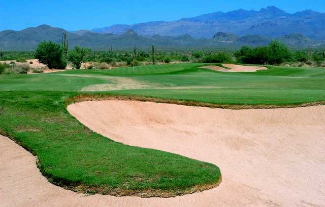 A view of hole #1 at Verde River Golf & Social Club