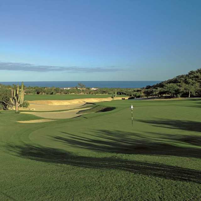 A view of the 1st hole at Mountain Golf Course from One&Only Palmilla Golf Club.
