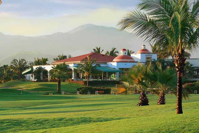 A view of the driving range at El Tigre Club de Golf