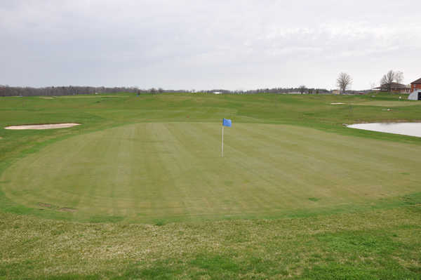 A view of a green at Empire Springs Golf Club