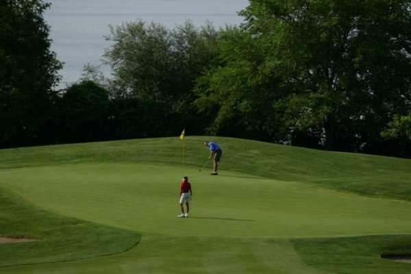 A view of a green from Majestic Oaks at Lake Lawn Resort