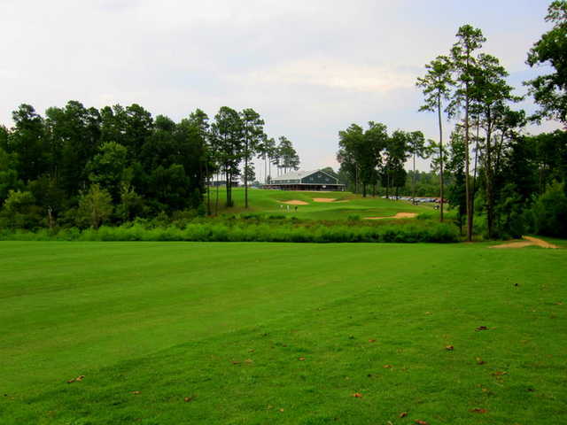 A view from fairway #9 of the clubhouse at Texarkana Golf Ranch.