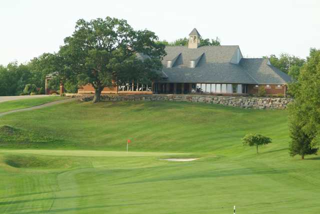 A view of the clubhouse at Lenape Heights Golf Course