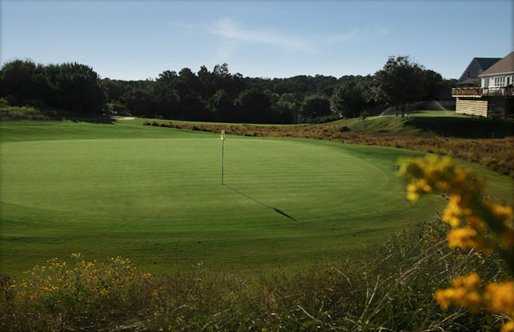 A view of hole #18 at Sea Scape Golf Links