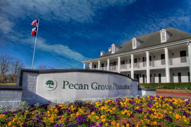 A view of the clubhouse at Pecan Grove Plantation Country Club