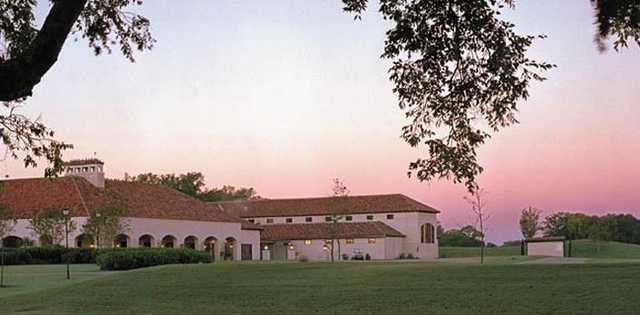 A view of the clubhouse from tee #1 at Black Hawk Country Club