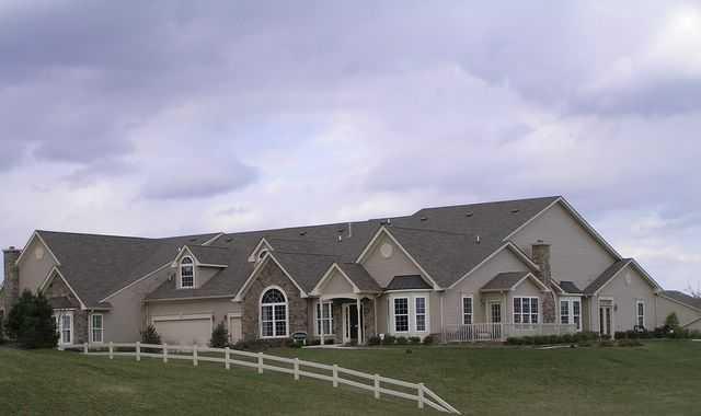 A view of the clubhouse at Linfield National Golf Club