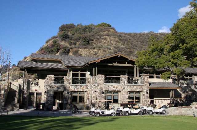 A view of the clubhouse at DeBell Golf Course.