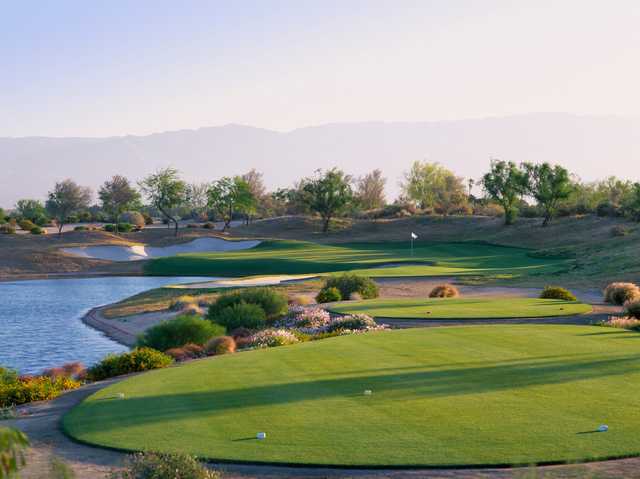 A view from tee #17 at PGA WEST Greg Norman Course