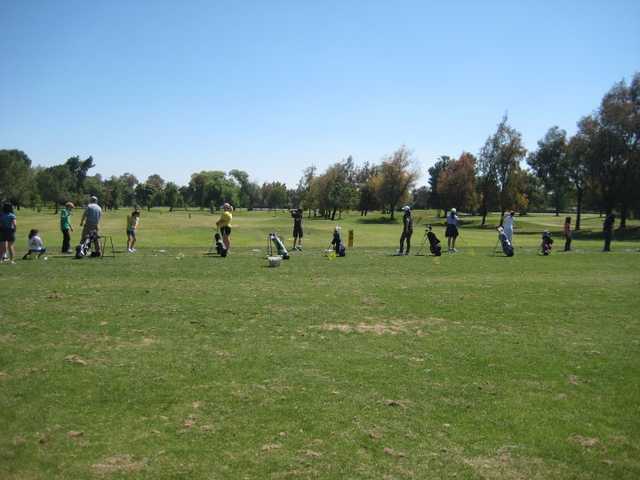 A view of the driving range at Lemoore Golf Course