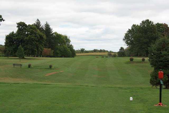 A view from a tee at Wynding Brook Golf Club