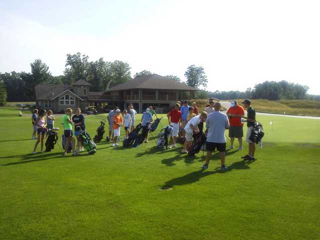 A view of the clubhouse at Diamond Springs Golf Course