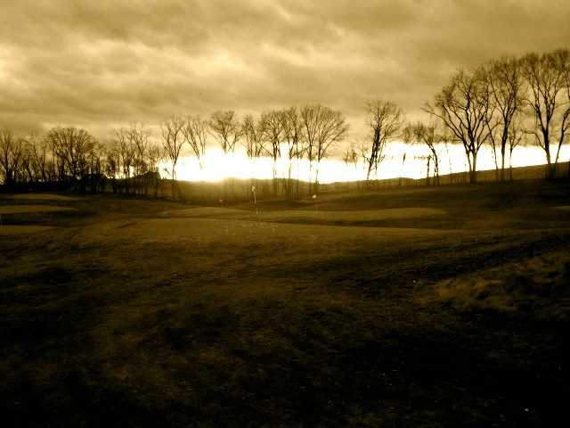 View from Royal Manchester Golf Links before dusk