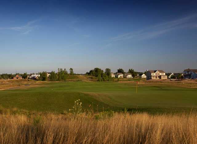 A view of green #3 at Dunes Course from Boulder Pointe Golf Club
