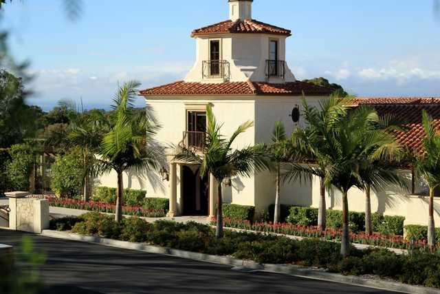 A view of the clubhouse at Palos Verdes Golf Club