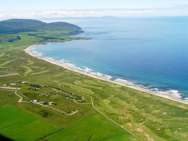 Aerial view of Machrihanish Dunes Golf Club