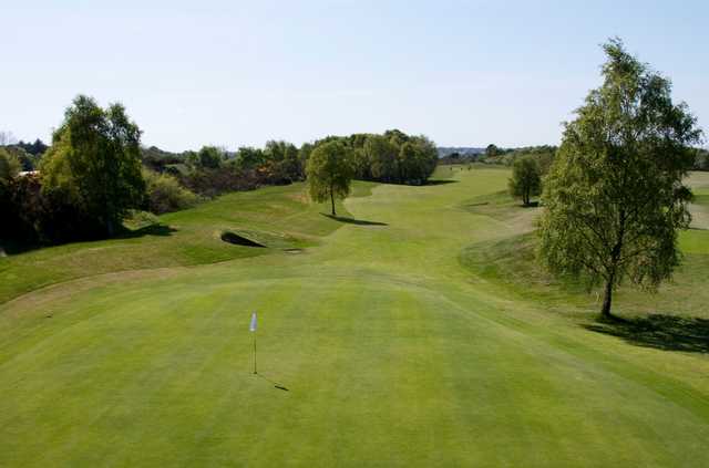 A view of the 9th green at Nairn Dunbar Golf Club