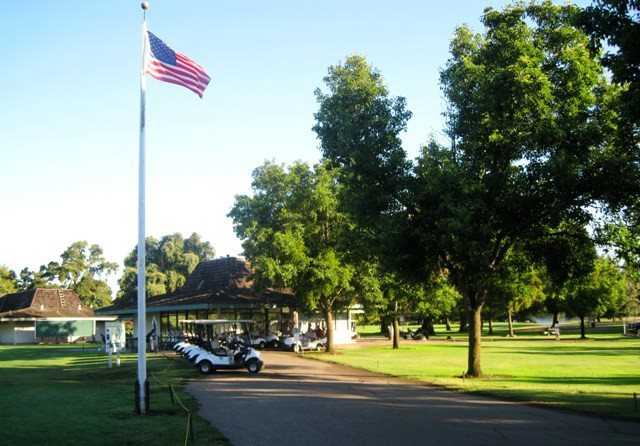 A view of the clubhouse at Swenson Park Golf Course