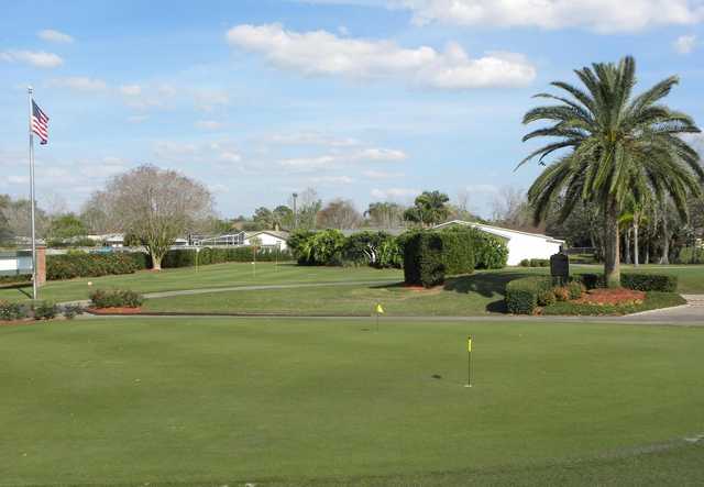 Practice greens at Winter Pines Golf Club