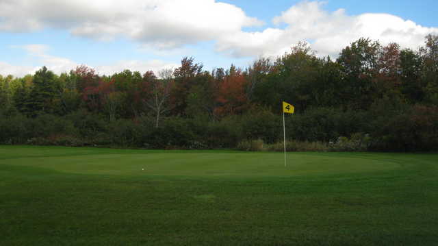 A view of green #4 at Goose River Golf Club