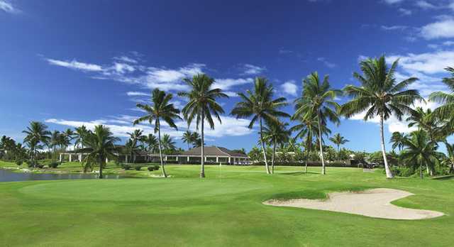 A view of the 9th green at A Nines from Hawaii Prince Golf Club