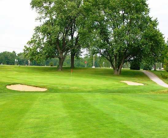 A view of green #18 at Vassar Golf & Country Club