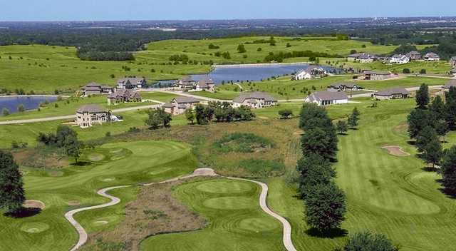 Aerial view from Liberty Hills Golf Club